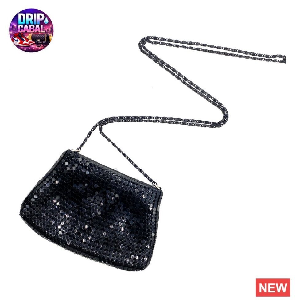 Vintage Metal Mesh Crossbody Purse Mini Evening Clutch Y2K Chic